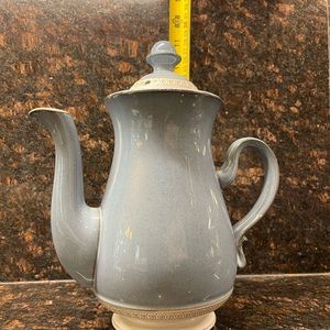 Denby Blue Renaissance Castile Coffee Pot in perfect condition!  Discontinued